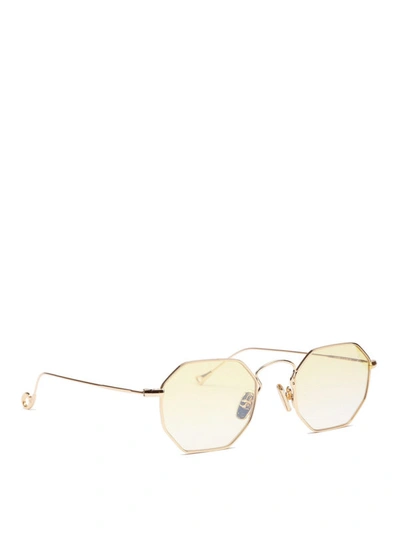 Shop Eyepetizer Claire Gold-tone Metal Sunglasses