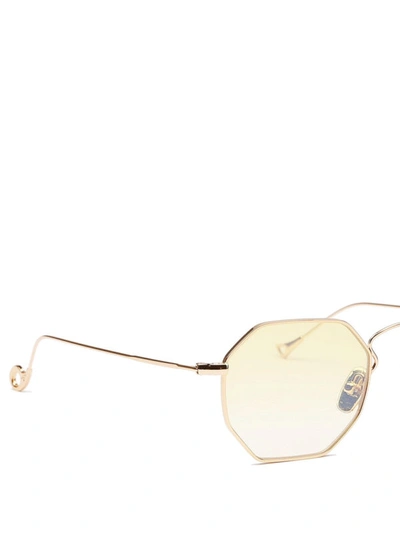 Shop Eyepetizer Claire Gold-tone Metal Sunglasses