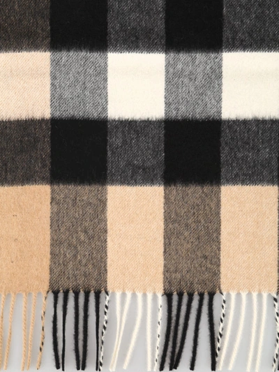 Shop Burberry Vintage Check Cashmere Scarf In Brown