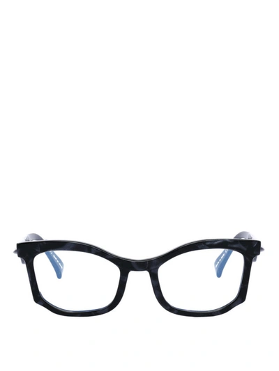Shop Platoy Sky Black Granite Acetate Eyeglasses