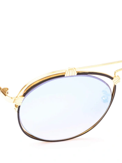 Shop Spektre Coral Pale Gold Stainless Steel Sunglasses