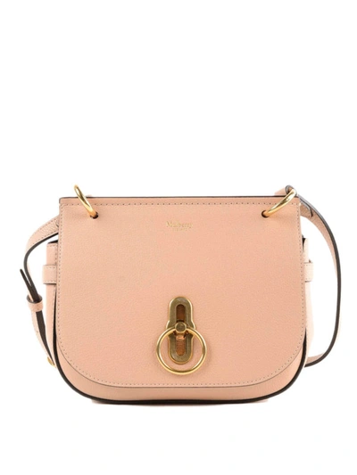 Shop Mulberry Small Amberly Leather Satchel In Pink