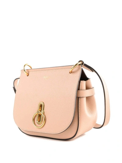 Shop Mulberry Small Amberly Leather Satchel In Pink