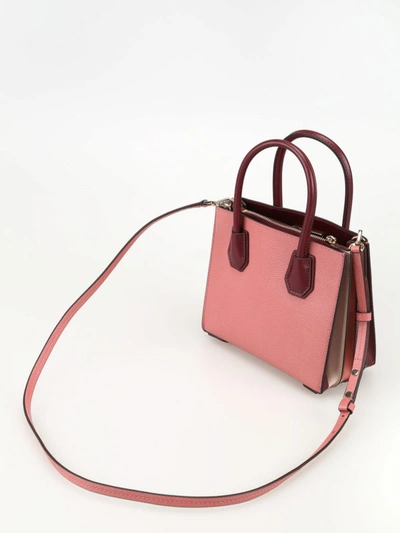Shop Michael Kors Mercer Medium Accordion Messenger Bag In Pink