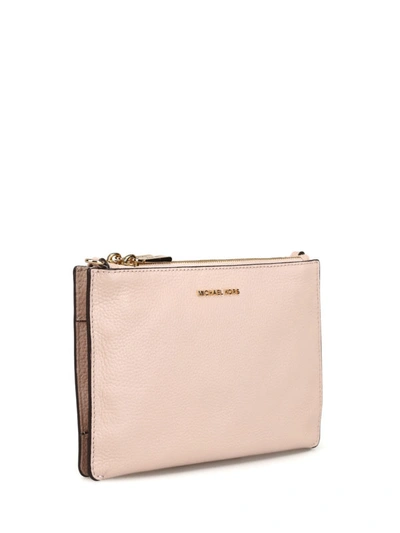 Shop Michael Kors Pink Leather Crossbody Bag In Light Pink