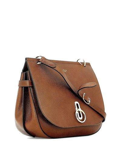 Shop Mulberry Amberley Leather Shoulder Bag In Brown