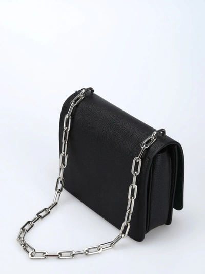 $1690 BURBERRY D-Ring Small Bag Chain Strap Goat Leather Black -  Luxgentleman