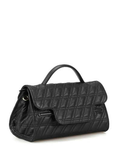 Shop Zanellato Nina S Zeta Black Matelasse Leather Bag