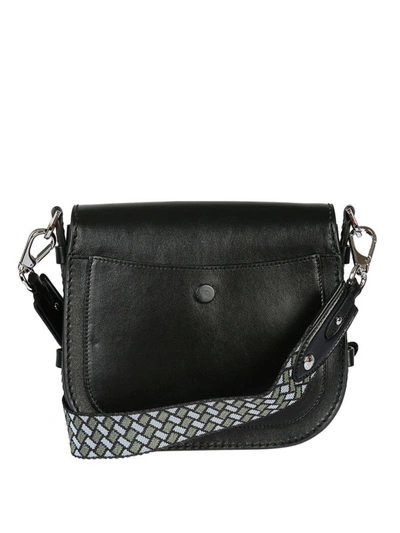 Shop Tod's Double T Black Leather Cross Body Bag