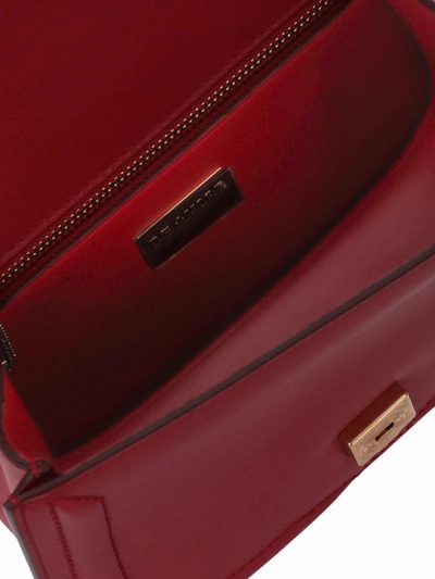 Shop Dolce & Gabbana Dg Amore Red Calfskin Shoulder Bag
