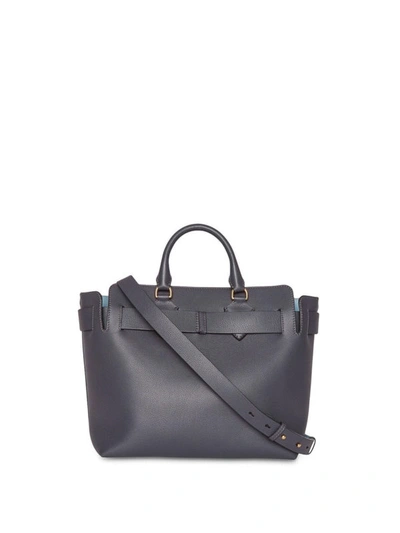 Shop Burberry The Medium Leather Belt Bag In Dark Grey