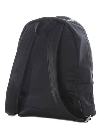 Shop Kenzo Logo Black Nylon Large Backpack
