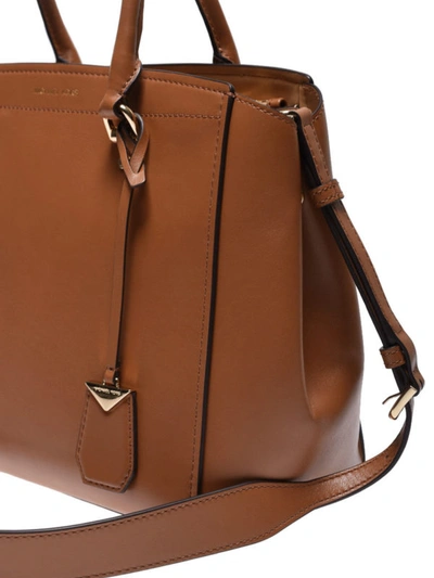 Shop Michael Kors Benning Large Messenger Bag In Brown