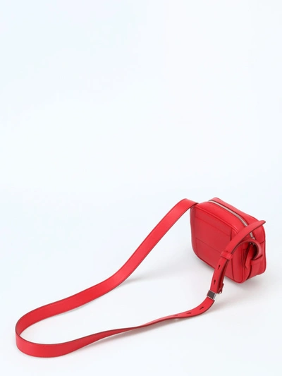 Shop Tod's Double T Red Quilted Leather Camera Bag