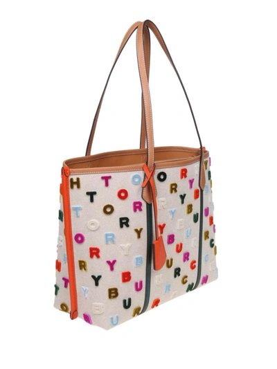 Tory Burch Perry Fil Coup © Triple-compartment Tote In Multicolour