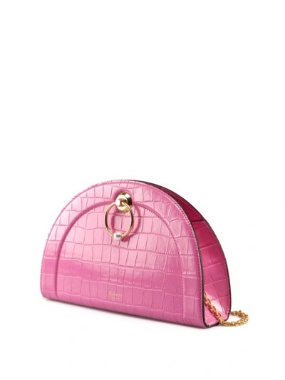 Shop Mulberry Pink Croco Print Shoulder Bag