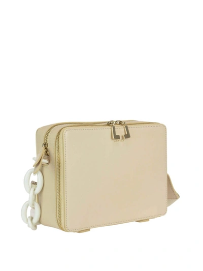 Shop Lanvin White Leather Rectangular Bag