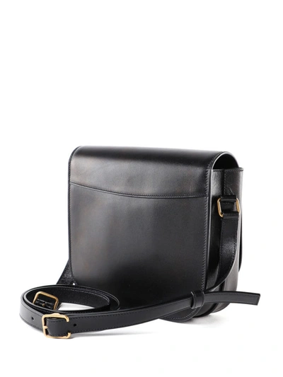 Shop Saint Laurent Betty Smooth Leather Satchel Bag In Black