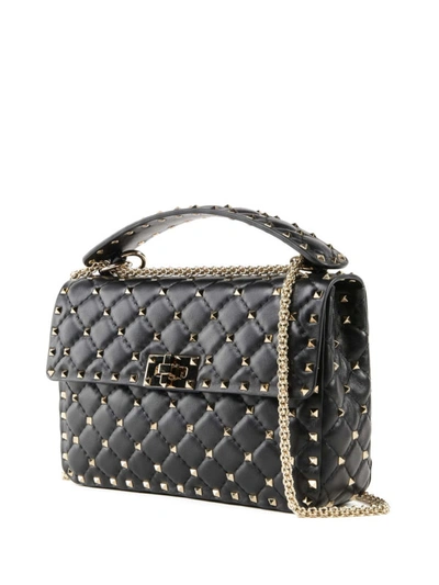 Shop Valentino Rockstud Spike Black Crossbody Bag