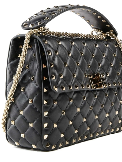 Shop Valentino Rockstud Spike Black Crossbody Bag