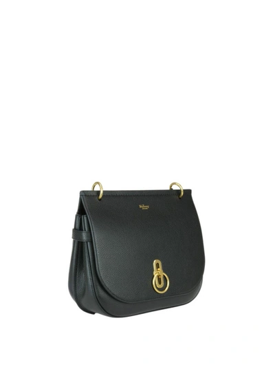 Shop Mulberry Amberley Grained Leather Small Bag In Black