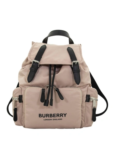 Shop Burberry The Rucksack Rose Beige Medium Backpack In Light Pink