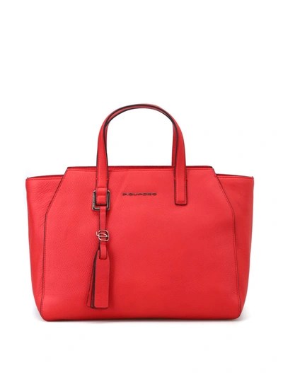 Shop Piquadro Ipad®airpro 97 Red Leather Muse Hand Bag