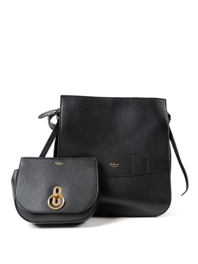 Shop Mulberry Amberley Hobo And Crossbody Set In Black