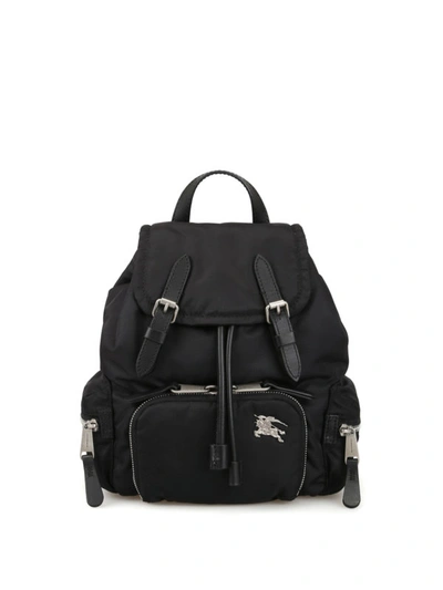 Shop Burberry Black Puffer Nylon Small Rucksack