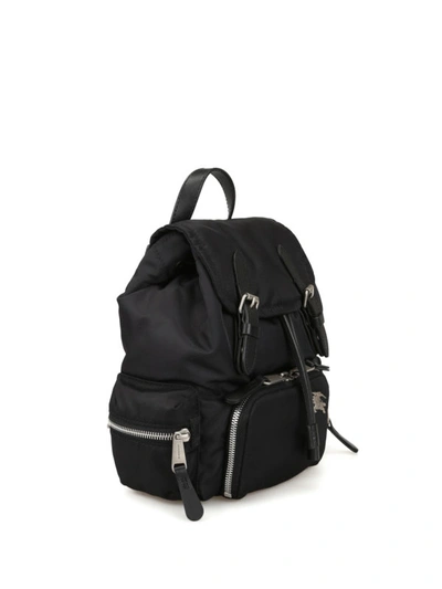 Shop Burberry Black Puffer Nylon Small Rucksack