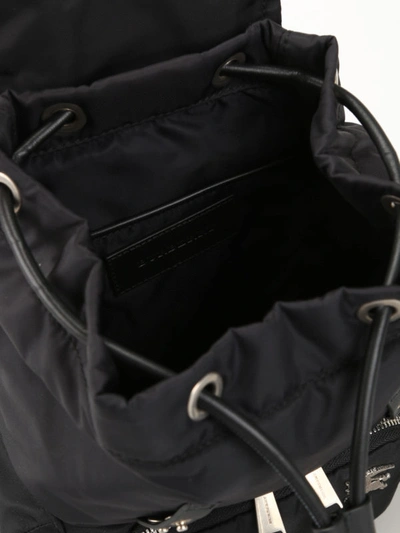 Shop Burberry Black Puffer Nylon Small Rucksack