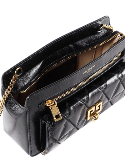 Shop Givenchy Diamond Quilted Small Pocket Bag In Black