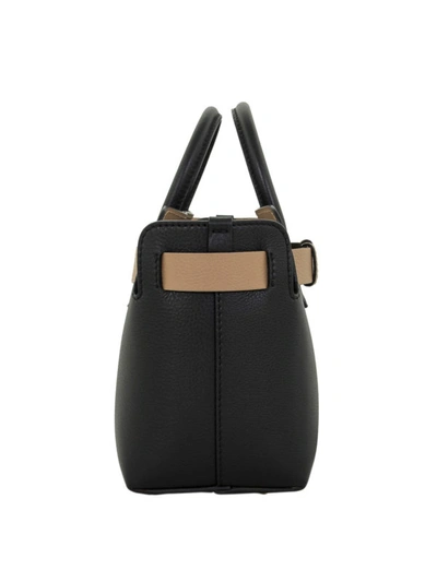 Shop Burberry The Belt Bag Black Leather Mini Bag