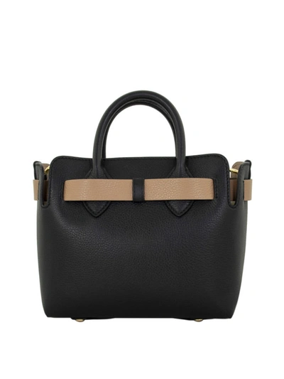 Shop Burberry The Belt Bag Black Leather Mini Bag