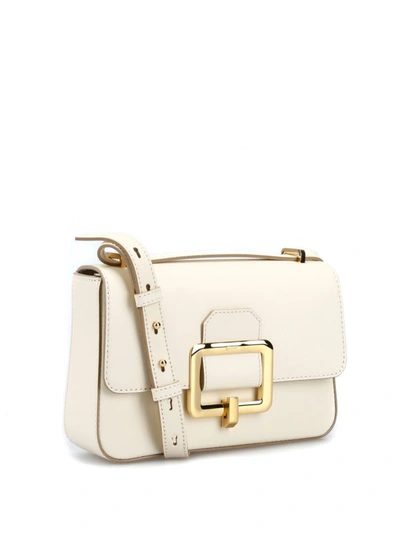 Shop Bally Janelle White Leather Shoulder Bag