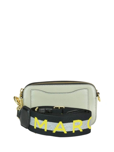 Shop Marc Jacobs Snapshot Saffiano Leather Camera Bag In Light Grey