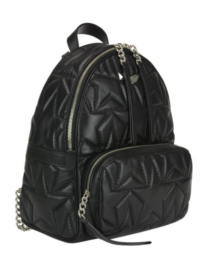 Shop Jimmy Choo Helia Quilted Leather Backpack In Black