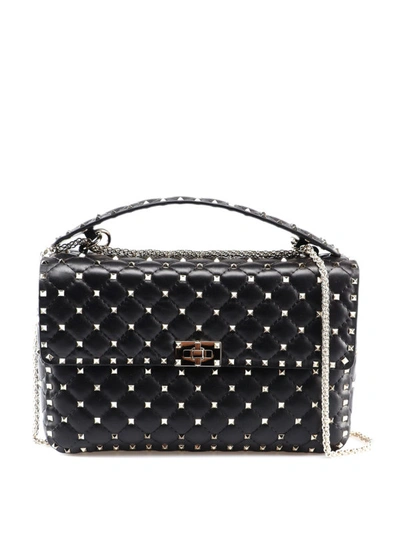 Shop Valentino Rockstud Spike Large Black Bag