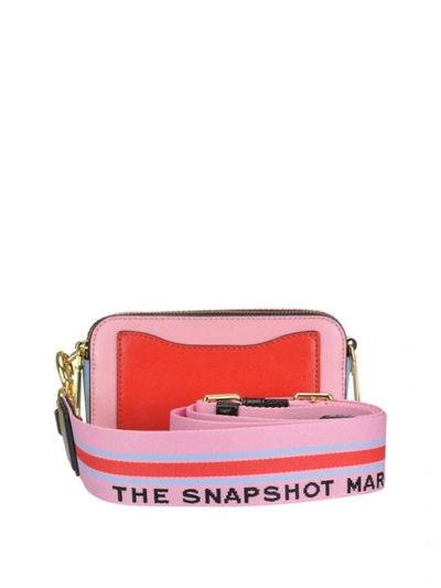 Shop Marc Jacobs Snapshot Small Camera Pink Cross Body Bag In Multicolour