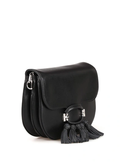 Shop Tod's T-ring Mini Black Leather Bag