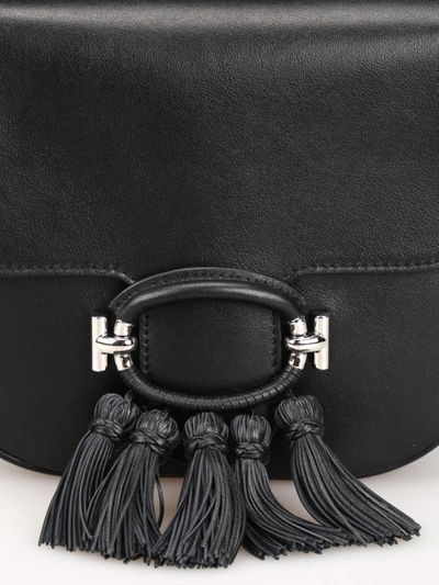 Shop Tod's T-ring Mini Black Leather Bag