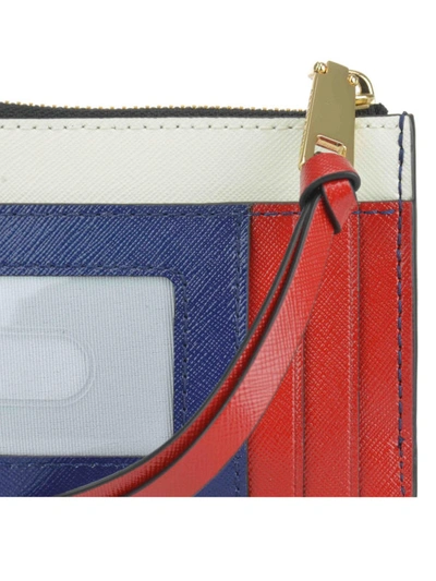 Shop Marc Jacobs Snapshot Multicolour Leather Card Holder