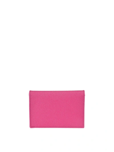 Shop Dolce & Gabbana Jewelled Logo Pink Small Wallet