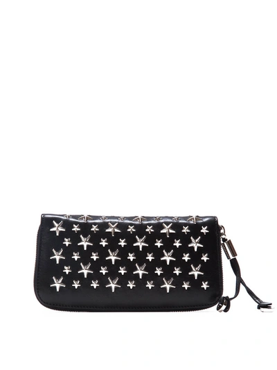 Shop Jimmy Choo Filipa Wallet With Stars In Black