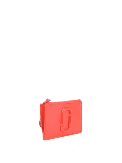 Shop Marc Jacobs Snapshot Dtm Top-zip Multi Red Wallet