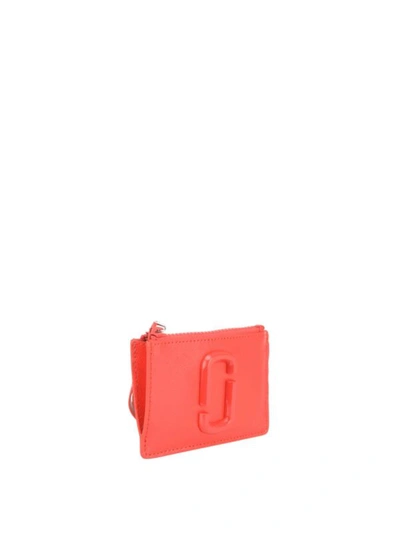 Marc Jacobs Snapshot Dtm Top-zip Multi Red Wallet In Red