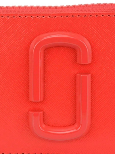 Marc Jacobs Snapshot Dtm Top-zip Multi Red Wallet In Red