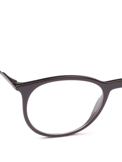 Shop Dolce & Gabbana Black Pantos Optical Glasses