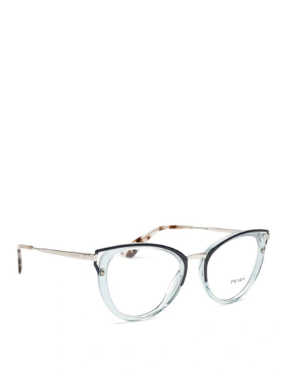 Shop Prada Cat-eye Optical Glasses In Black