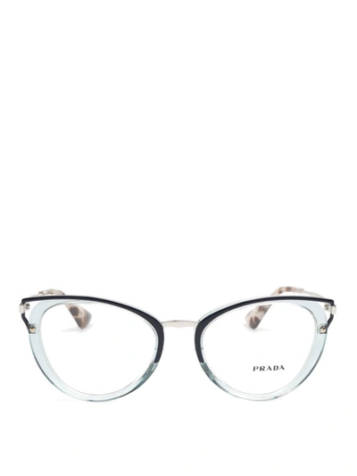 Shop Prada Cat-eye Optical Glasses In Black